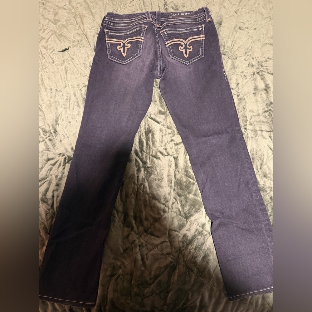 Rock Revival Women's Boot Cut Jeans in brown
